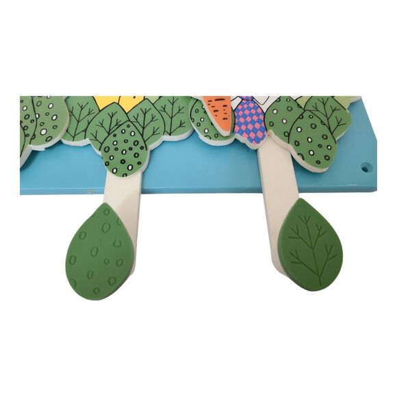 Vintage 1984 Gallery Originals Animal Rack racoon rabbit butterfly - Picture 4 of 7